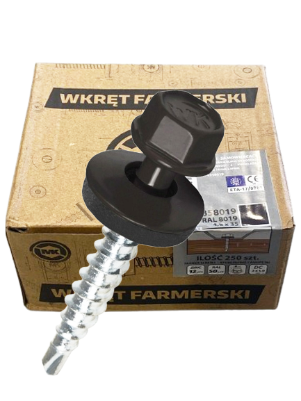 VIJAK ZA KROV 4.8X35 RAL 8019